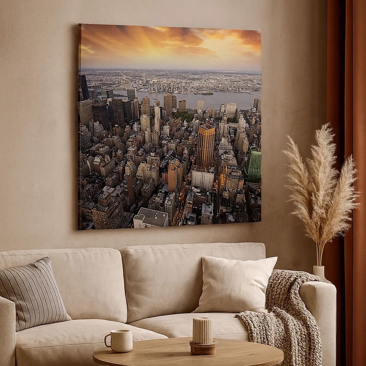 Quadro em tela - O coração pulsante do nosso tempo - 30x30 cm