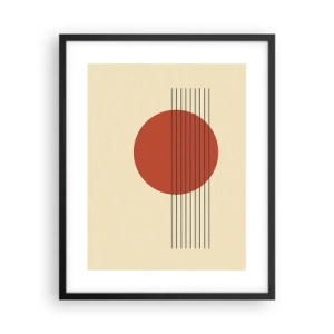 Pôster com moldura preta - Em círculo e mais além - 40x50 cm