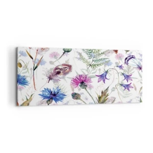 Quadro em tela - Herbário polaco - 100x40 cm