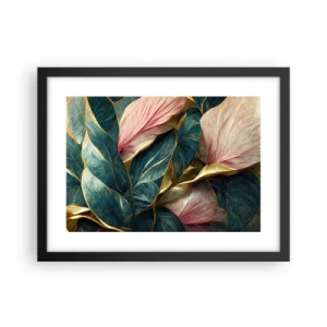 Pôster com moldura preta - Elegância e estilo naturais - 40x30 cm