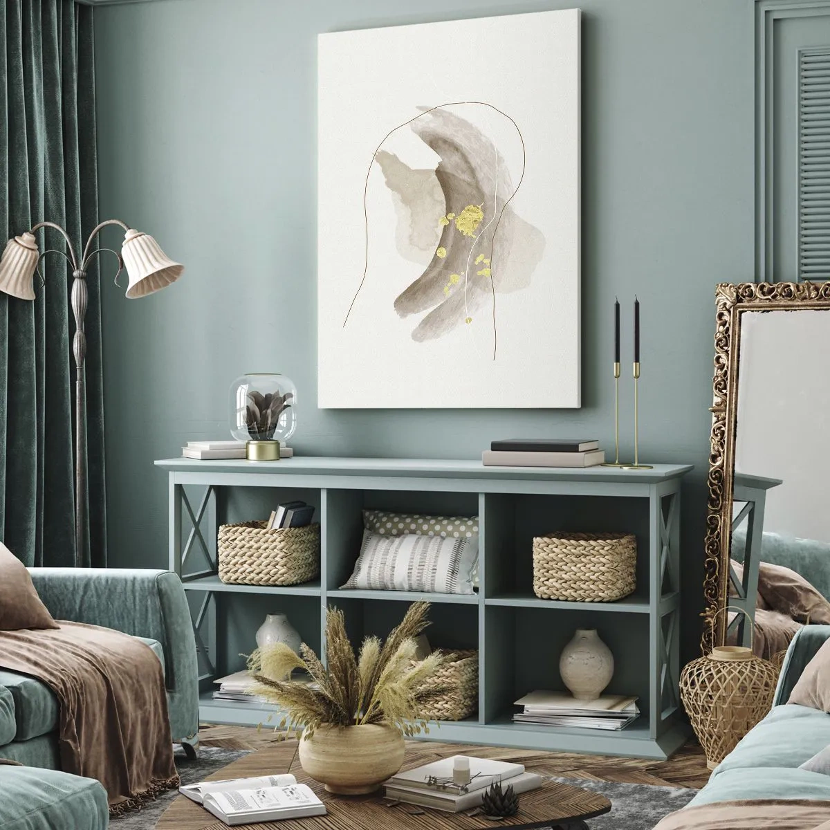 Quadro em tela - Encontrado no espaço - 65x120 cm