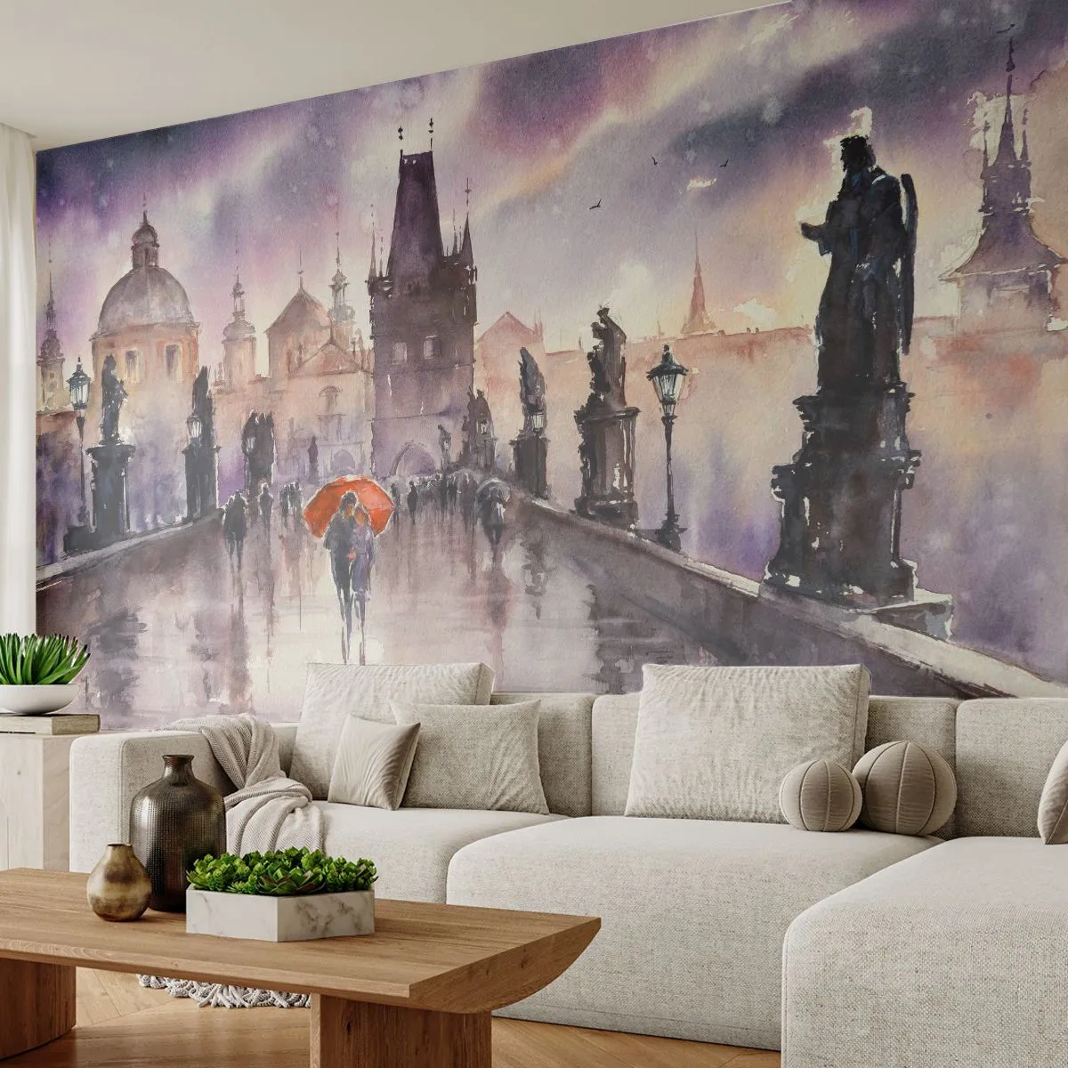 Papel de Parede Standard Eco - Pessoas não mudam - Ponte, Paisagem, Clássico - 450x315 cm