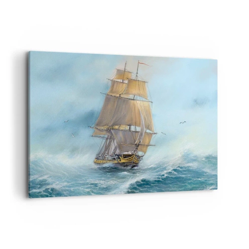 Quadro em tela - Correndo sobre as ondas - 100x70 cm