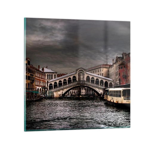 Quadro em vidro - A promessa de uma noite em Veneza - 60x60 cm