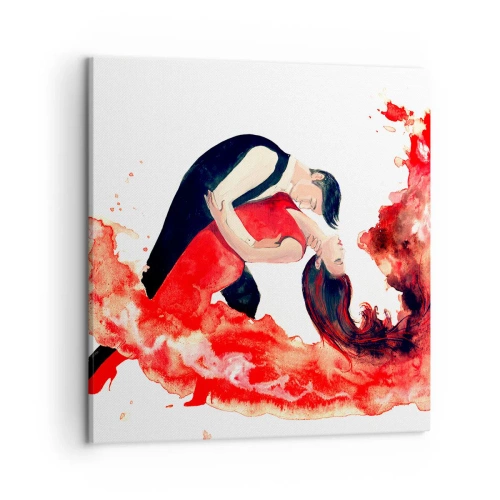Quadro em tela - Tango - uma onda sensual - 50x50 cm