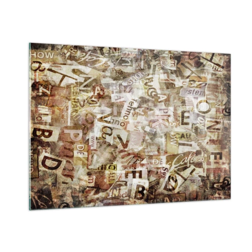 Quadro em vidro - Unificando a conversa fiada - 100x70 cm