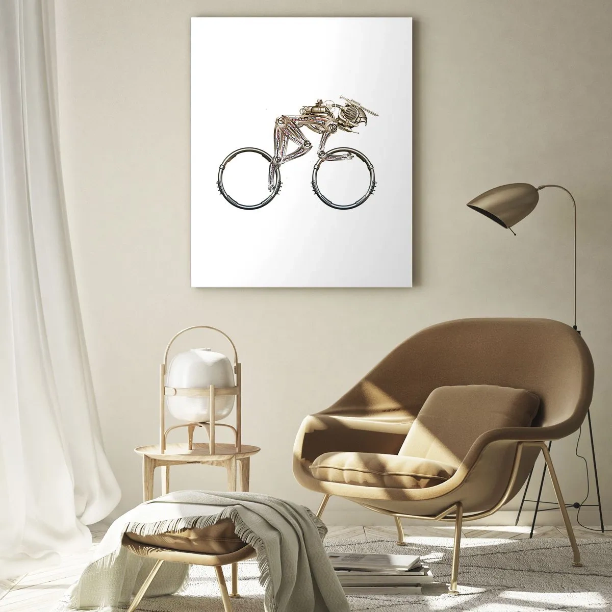 Quadro em vidro - Uma ótima máquina - 50x70 cm