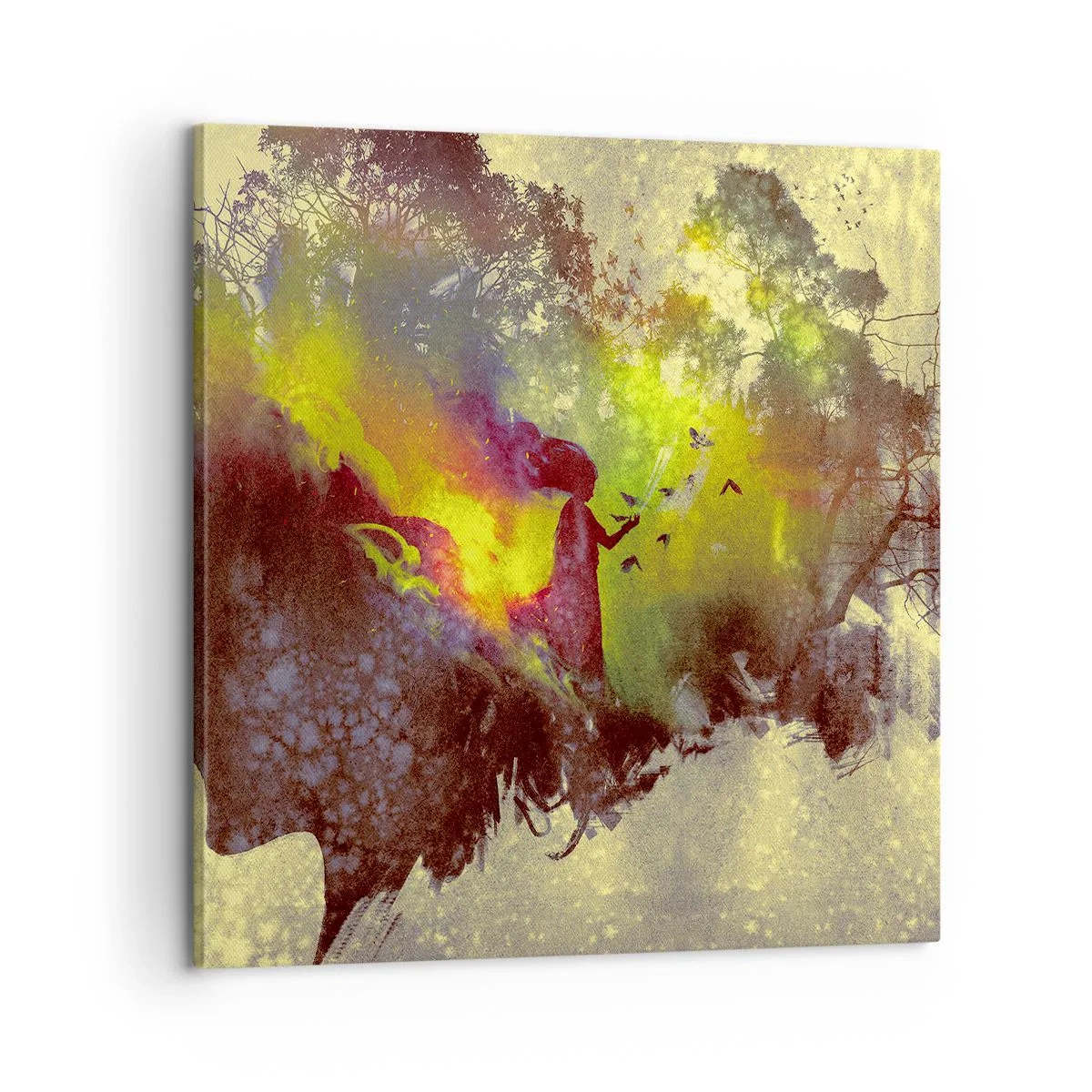 Quadro em tela - Mãe Natureza - 60x60 cm