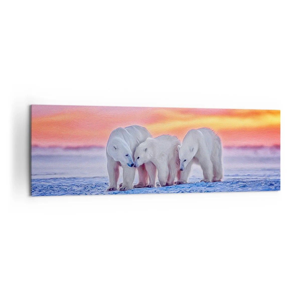 Quadro em tela - Tudo o que precisa é de aconchego familiar - 160x50 cm