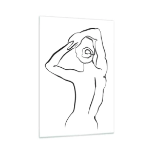 Quadro em vidro - Nu matinal - 70x100 cm