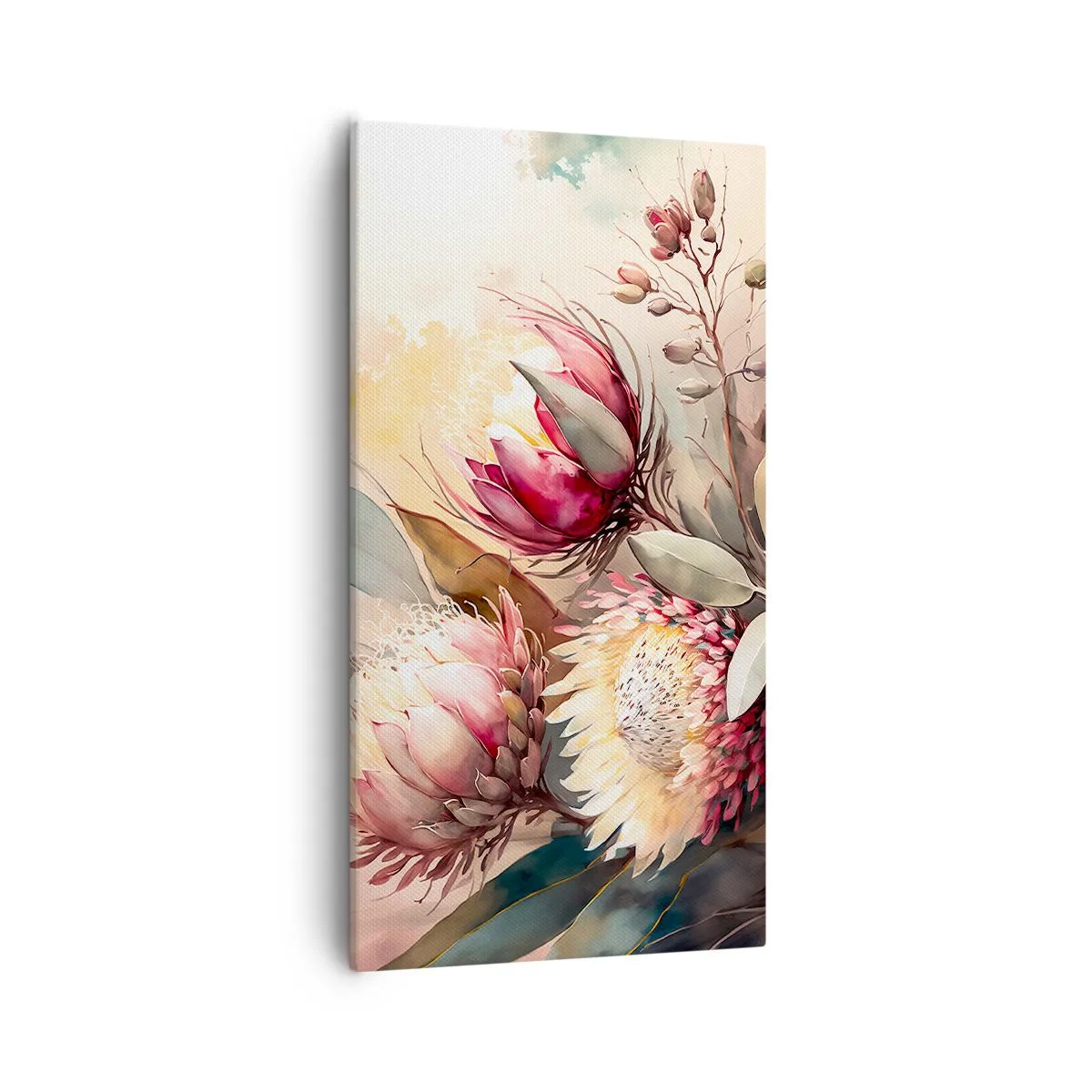 Quadro em tela - De perfil e de frente - 55x100 cm