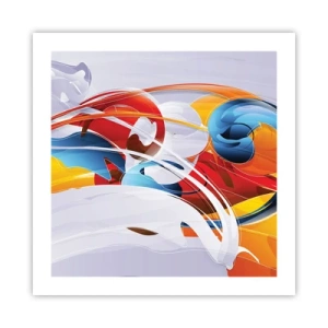 Pôster - A dança dos elementos da natureza - 50x50 cm