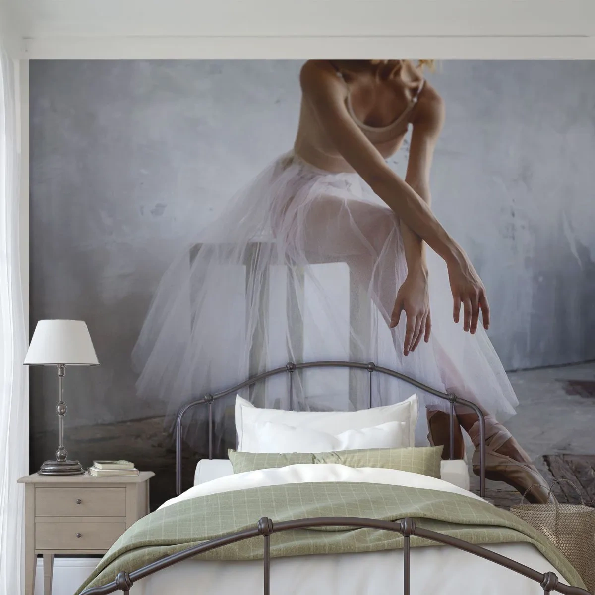 Papel de Parede Autocolante Deluxe Sticker - Antes das luzes da ribalta ascenderem - Bailarina, Balé, Dança - 400x280 cm