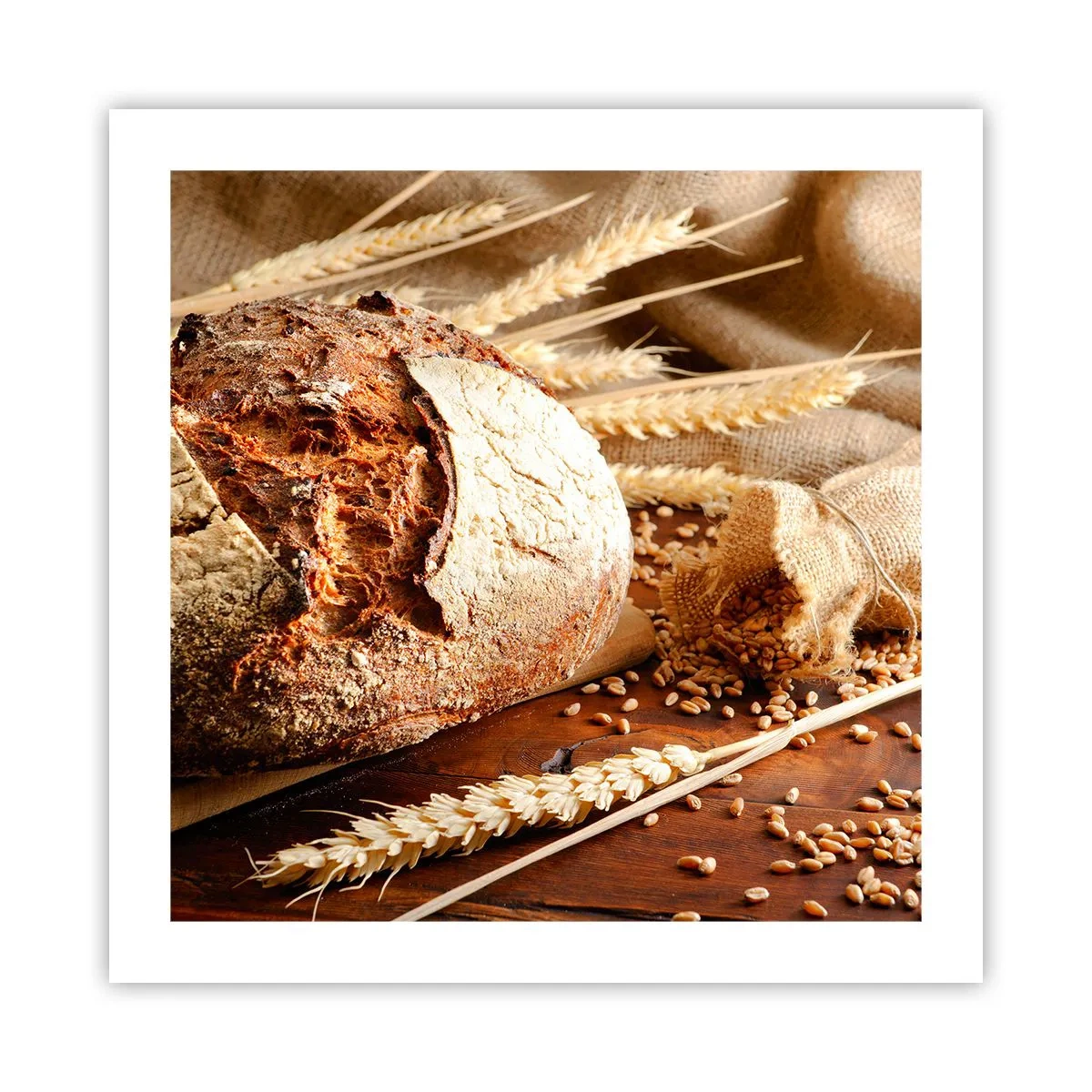 Pôster - Apetitoso, perfumado, crocante - 50x50 cm