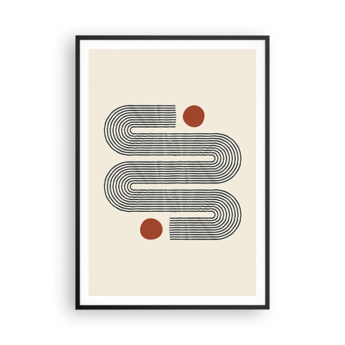 Pôster com moldura preta - Do início ao fim - 70x100 cm