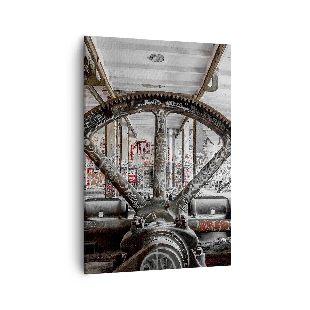 Quadro em tela - A vida secreta da fábrica - 70x100 cm