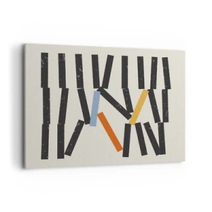 Quadro em tela - Dominó – composição - 100x70 cm