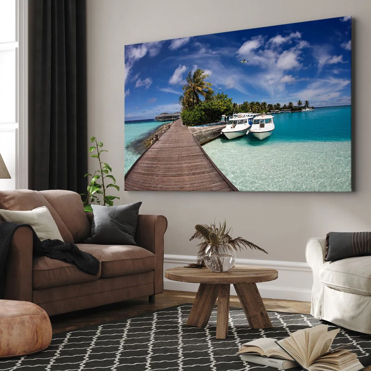 Quadro em tela - No entanto, o paraíso existe - 120x80 cm