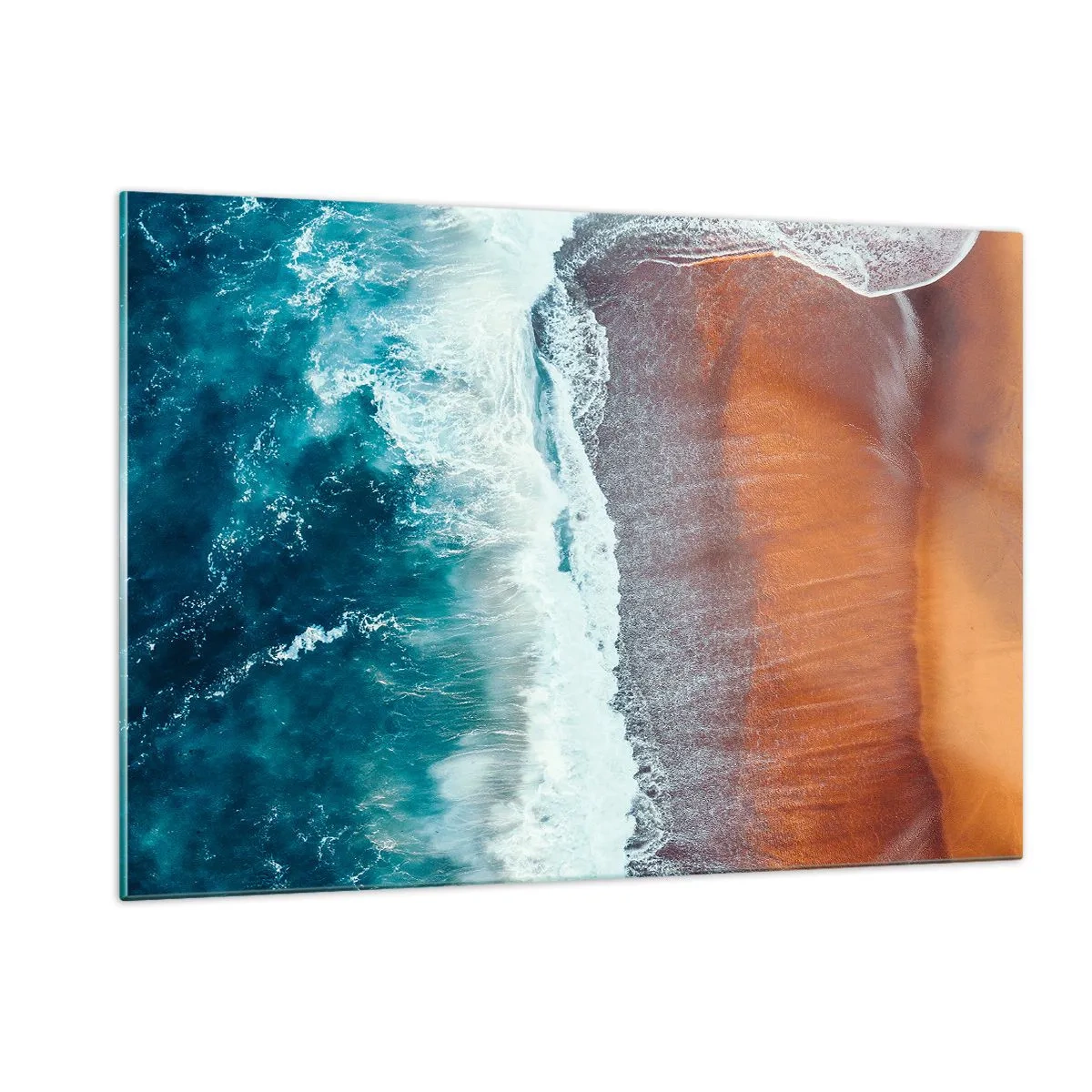 Quadro em vidro - Toque do oceano - 120x80 cm