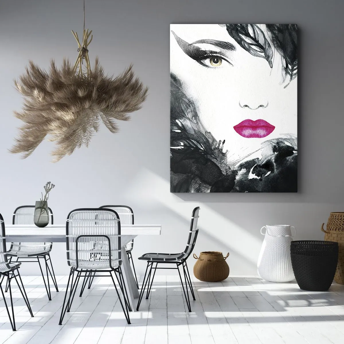 Quadro em tela - Atenção! Femme fatale - 45x80 cm