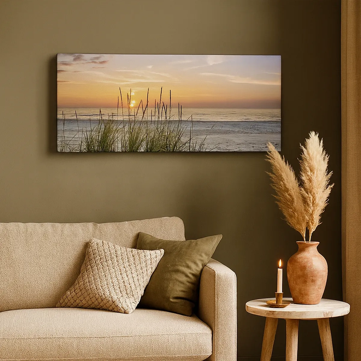 Quadro em tela - Olhe, pense, sinta - 30x30 cm