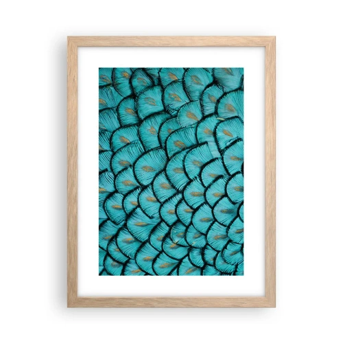 Pôster com moldura de carvalho claro - A grande gala de penas - 30x40 cm