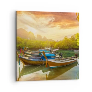 Quadro em tela - Antes de um dia agitado - 70x70 cm