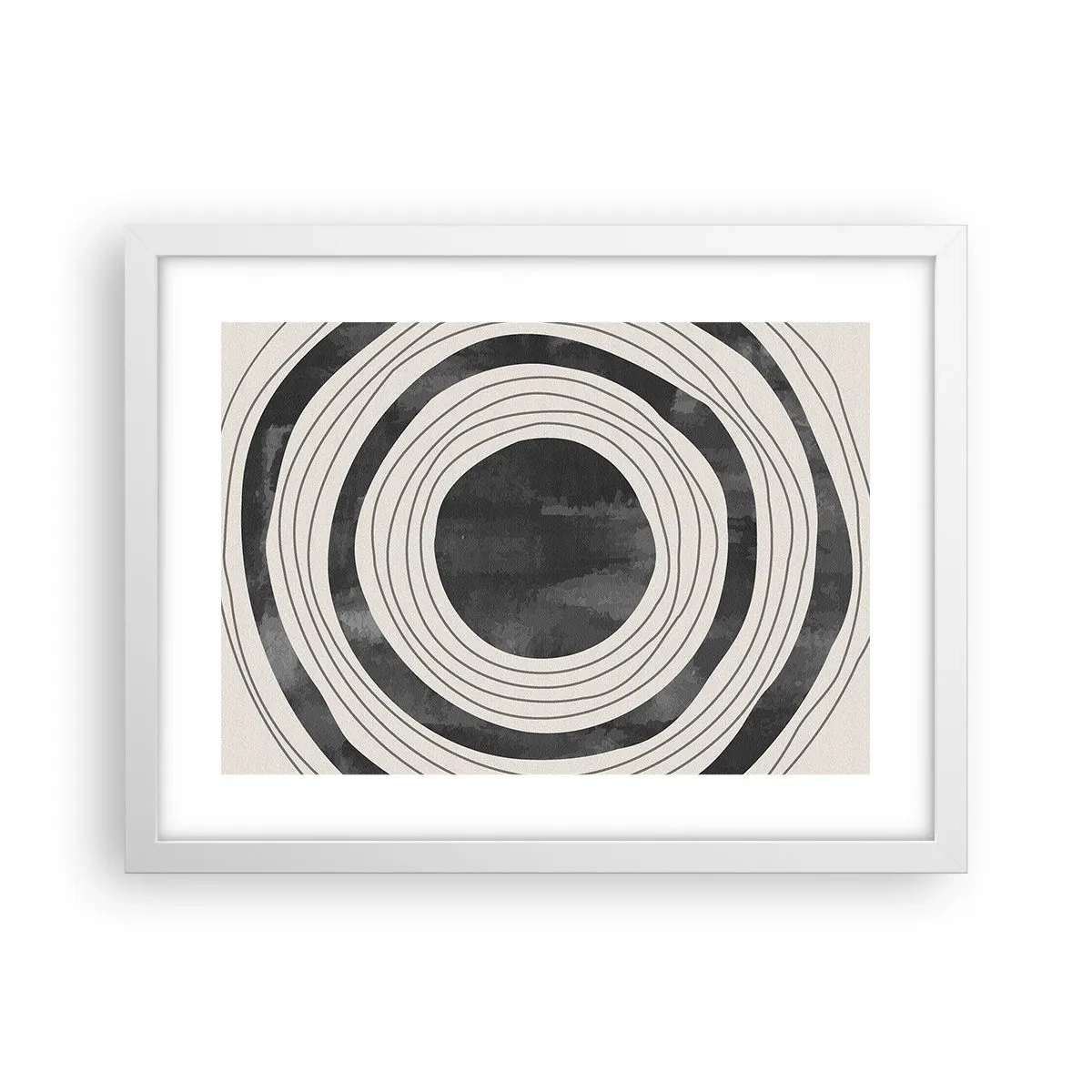 Pôster em moldura branca - Direito ao ponto - 40x30 cm