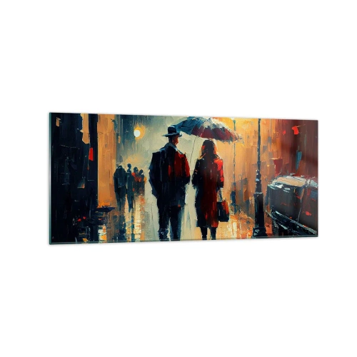 Quadro em vidro - História de amor urbano - 120x50 cm