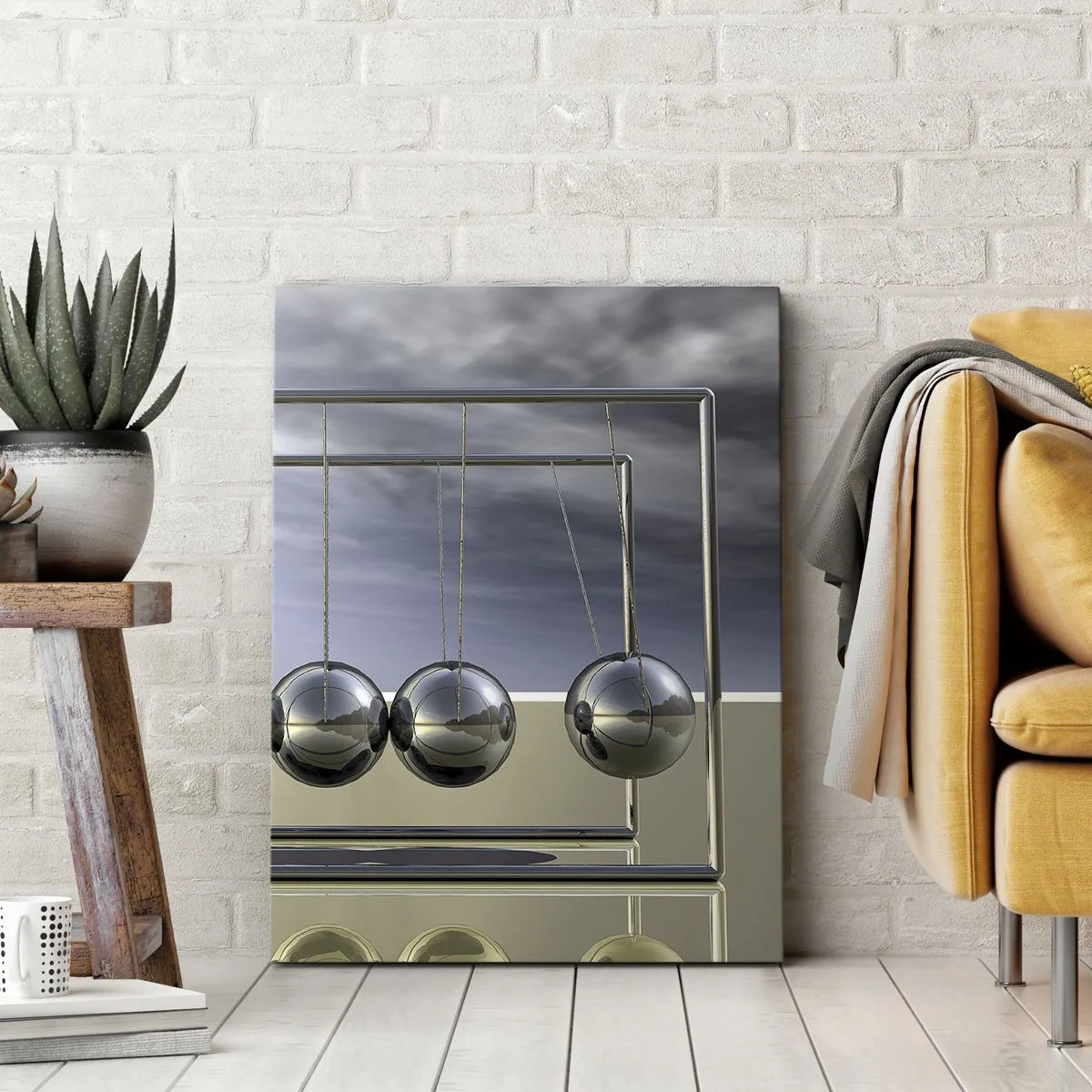 Quadro em tela - A energia do mundo - 55x100 cm