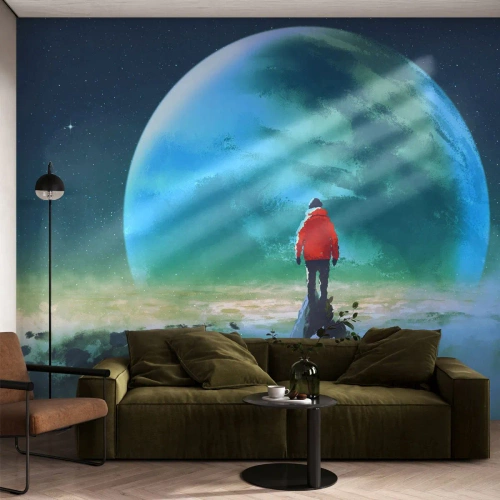 Papel de Parede Standard Eco - Descobridor de uma nova terra - Abstração, Fantasia, Planeta Terra - 400x280 cm