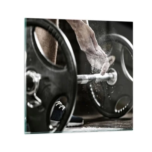 Quadro em vidro - Desafio aceite! - 50x50 cm