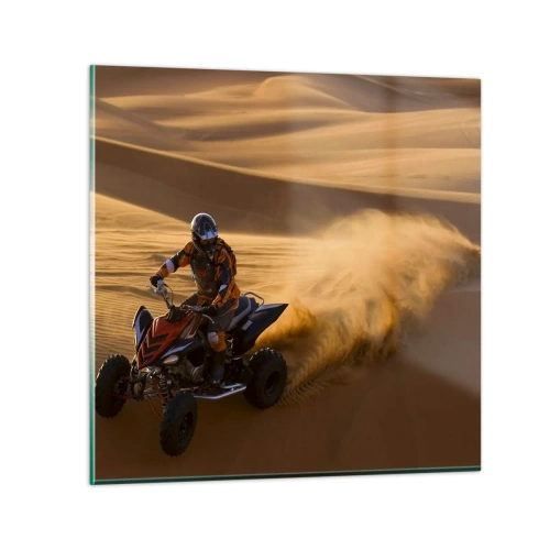 Quadro em vidro - Nas ondas de areia - 30x30 cm