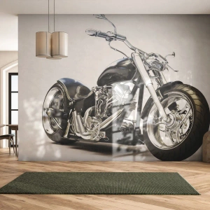 Papel de Parede Premium Canvas - Força com caráter - Automotivo, Moto, Viagem - 100x70 cm