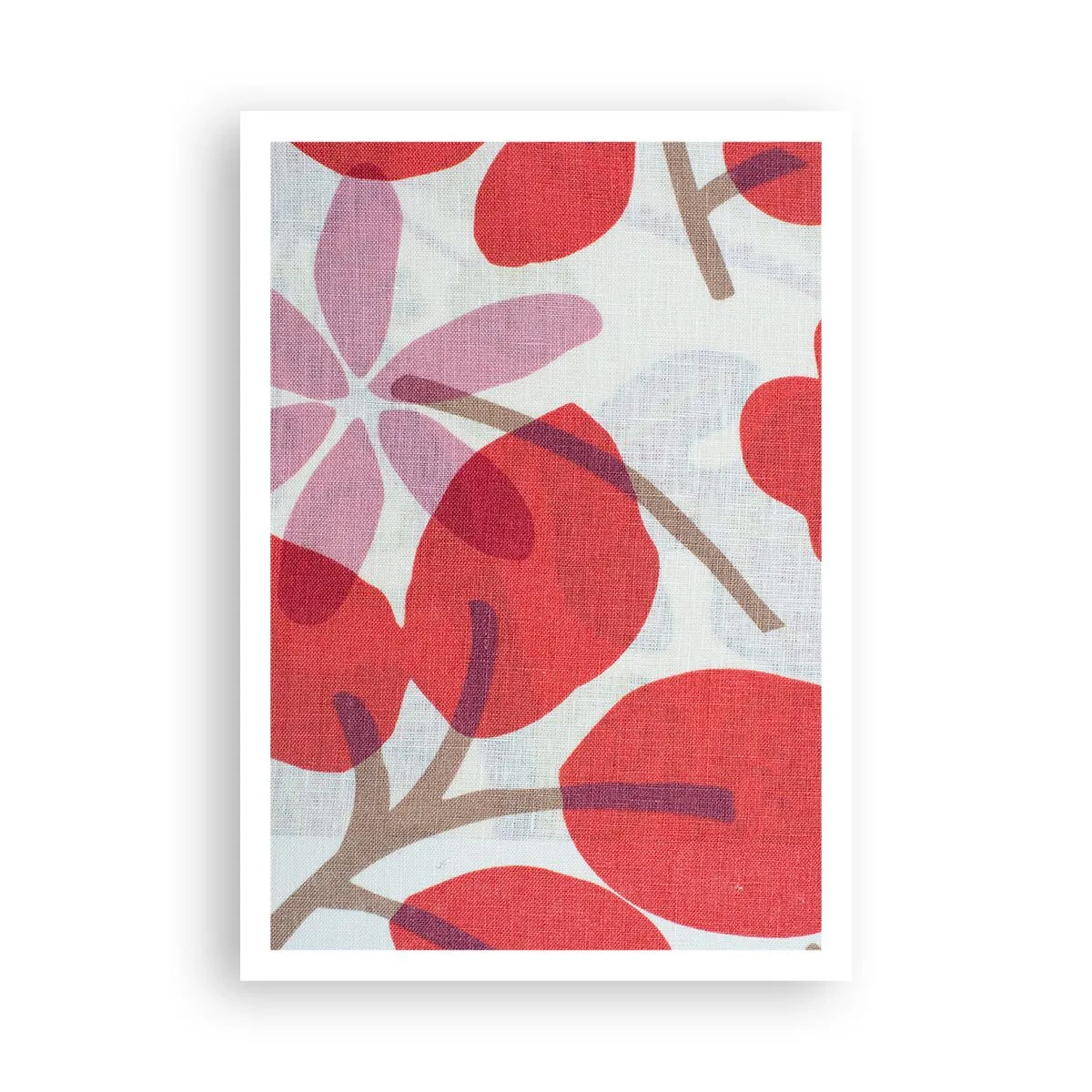Pôster - Arranjo de flores em rosa - 70x100 cm