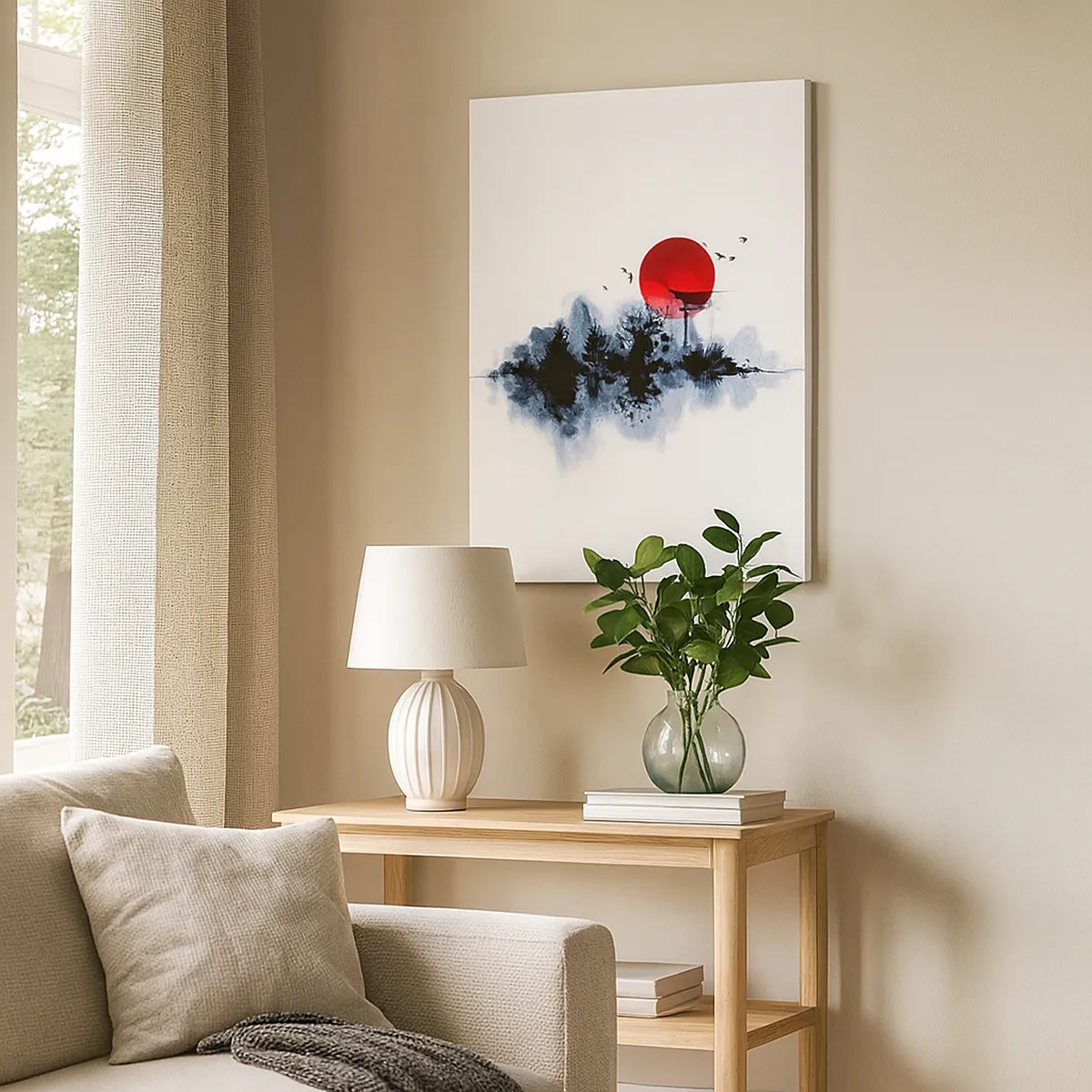 Quadro em tela - Vista japonesa - 50x70 cm
