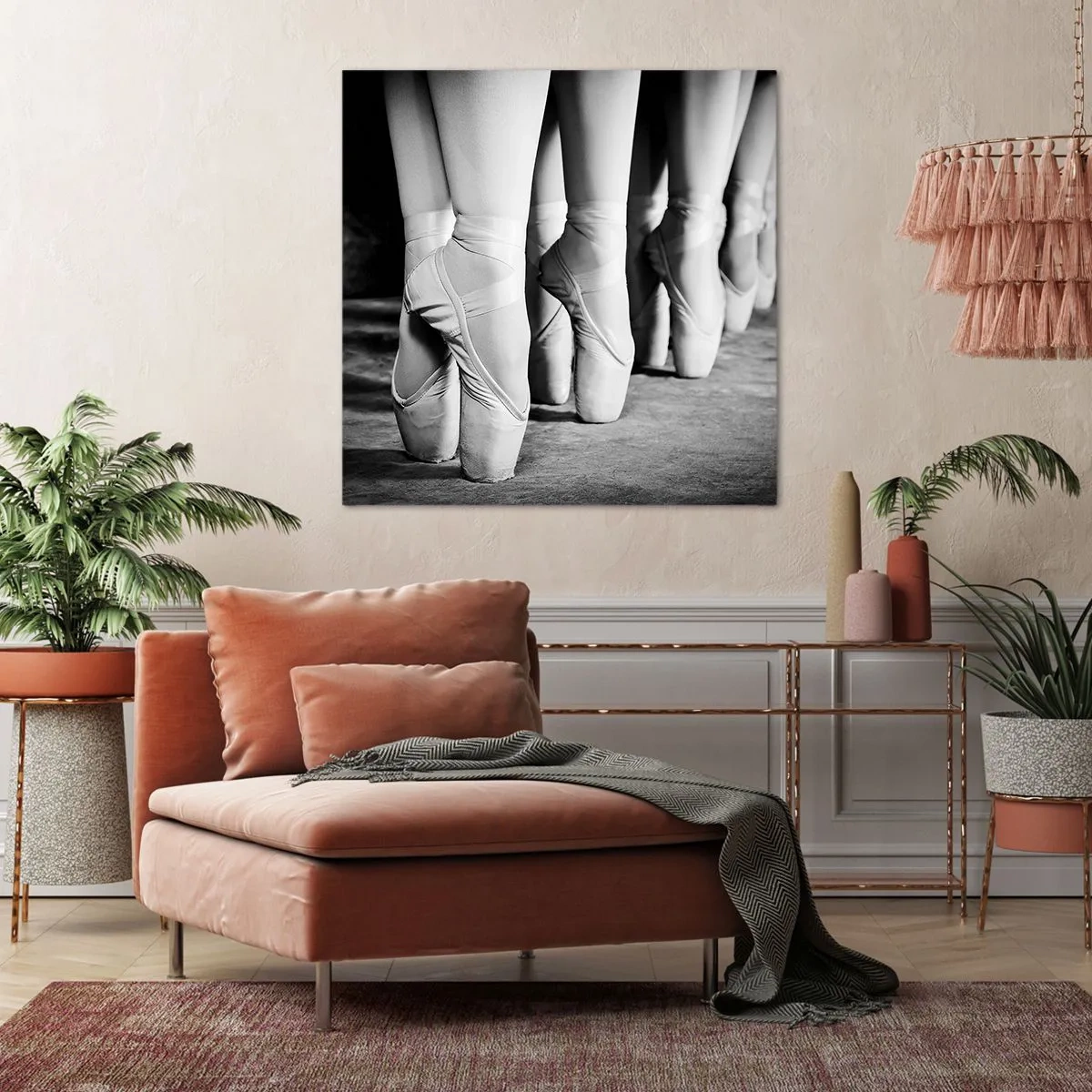 Quadro em tela - Juntos, com leveza - 70x70 cm