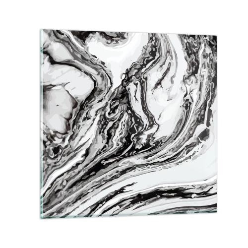 Quadro em vidro - No princípio, era o caos - 70x70 cm