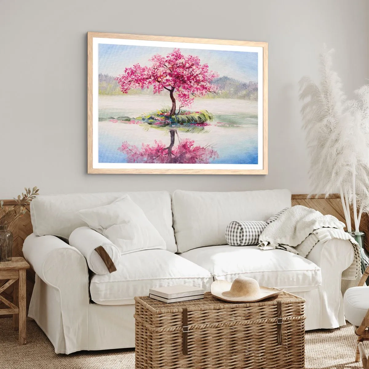 Pôster com moldura de carvalho claro - A festa da Primavera - 100x70 cm