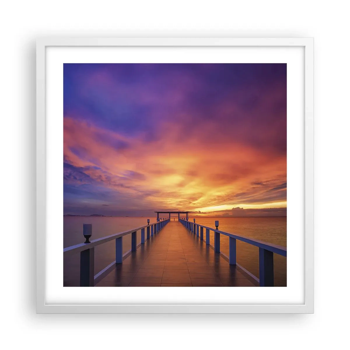 Pôster em moldura branca - Sem fim - 50x50 cm