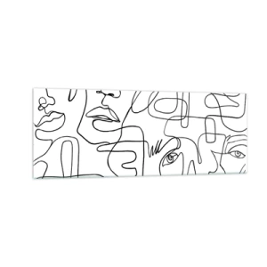 Quadro em vidro - Em emoções emaranhadas - 140x50 cm
