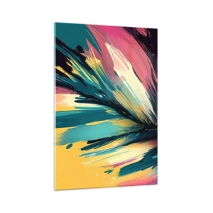 Quadro em vidro - Composição – uma explosão de alegria - 70x100 cm