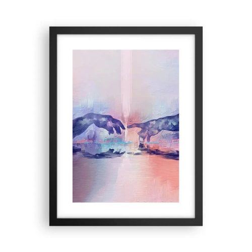 Pôster com moldura preta - Faísca divina da vida - 30x40 cm