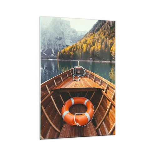 Quadro em vidro - Excursão na montanha - 80x120 cm