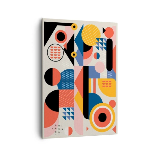 Quadro em tela - Composição: brincar - 50x70 cm