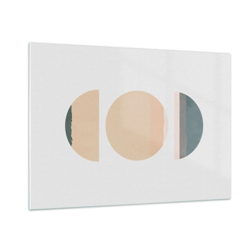Quadro em vidro - Círculo entre círculos - 100x70 cm