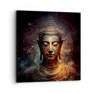 Quadro em tela - Equilíbrio espiritual - 30x30 cm