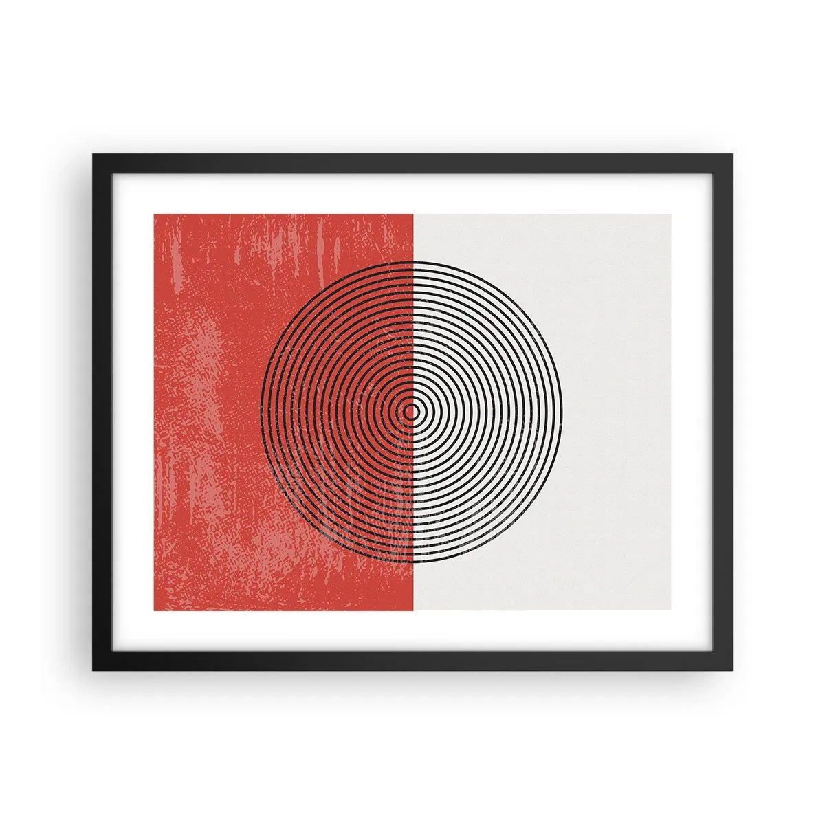 Pôster com moldura preta - Direto ao ponto - 50x40 cm