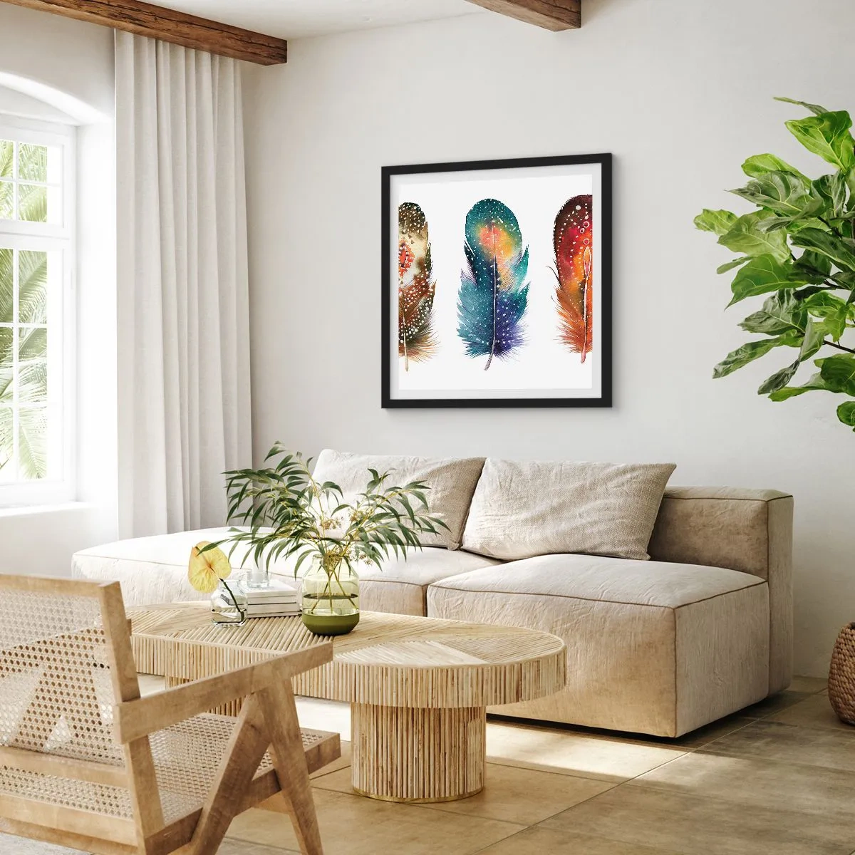 Pôster com moldura preta - Rituais, ritos, mistérios - 40x40 cm