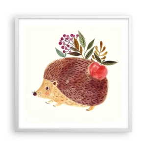 Pôster em moldura branca - Já gostas de mim - 60x60 cm